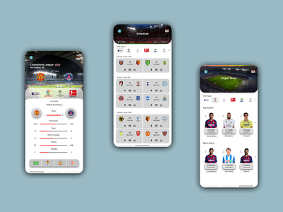 Matchday Football App app concept design flat football football app illustration match players soccer sports sports design ui uiux user experience userinterface ux