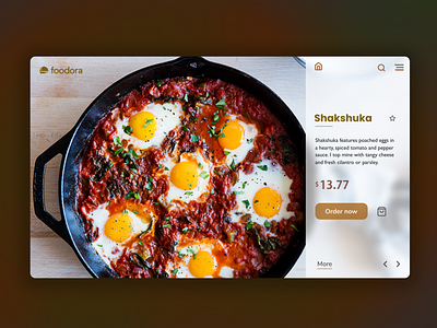 Food Recipe Landing Page. app concept design illustration ui uiux user experience userinterface web design web ui website