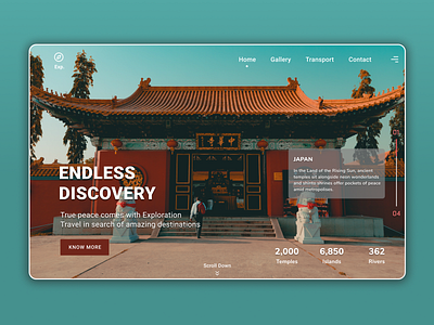 Tourism Landing Page. app concept design illustration tourism tourism ui ui user experience userinterface web ui website