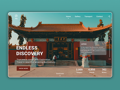 Tourism Landing Page.