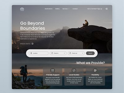 Travel Website app concept design illustration travel ui user experience userinterface web ui website