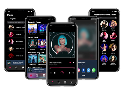 Music Player app UI Design