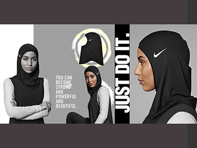 My PRO HIJAB NIKE Visualization advertising branding branding design design graphic design poster art visual design visualisation