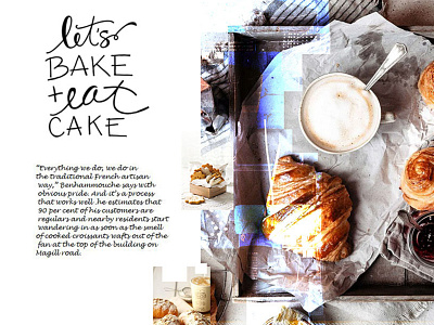 "The Bakery" Project branding branding design collage art collage maker design graphic design poster art visual design visualisation visualization