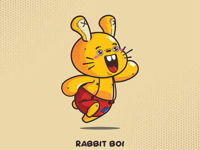 rabbit boi character color color palette design graphic design illustration illustration art minimal vector