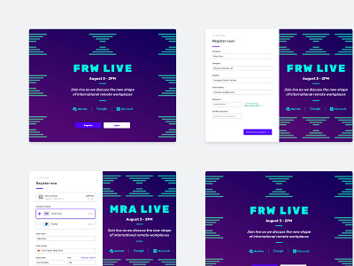 Event registration - Landing page checkout credit card daily event form landing page login payment registration sign up ui visual
