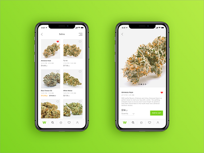 Delivery App | Weedel | Cannabis Delivery App app cannabis clean delivery iphone minimal store ui weed x