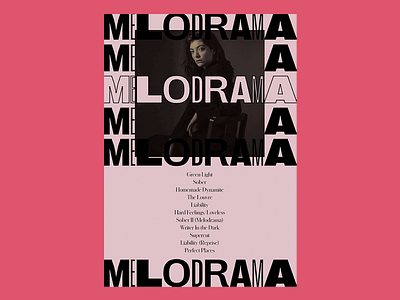 Melodrama art direction design graphicdesign poster typography visual design