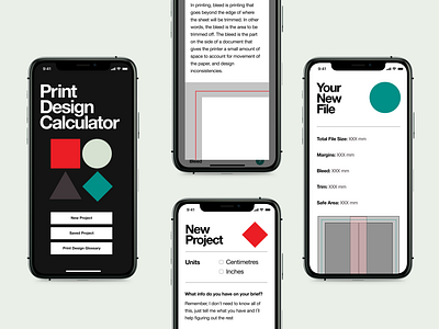 Calculator App for Print Designers