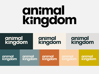 Animal Kingdom Brand branding design graphicdesign logo typography visual design