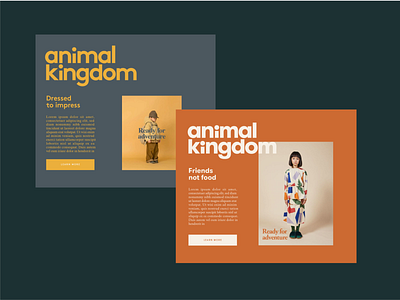 Animal Kingdom Brand Exploration art direction branding design graphicdesign logo visual design
