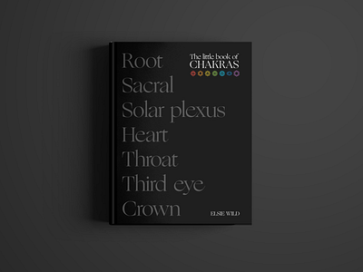 The Little Book of Chakras book cover design editorial design graphicdesign typography visual design
