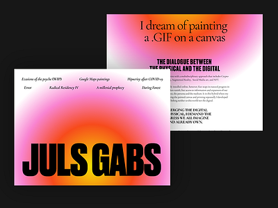 Juls Gabs Web Redesign