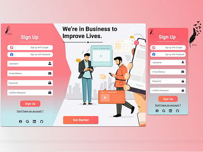 Erce e-commerce landing page