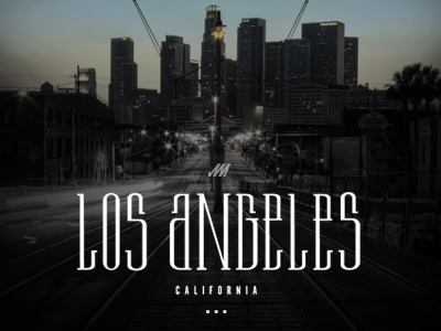Los Angeles city of angels custom type first shot la layout los angeles lost angeles type typography