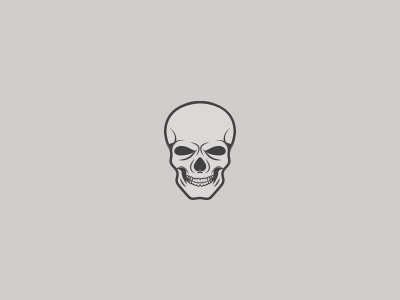 Skull bone bones icon illustration logo mark skull