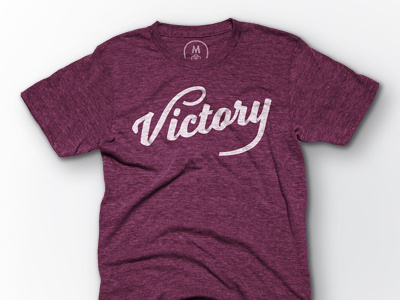 Victory apparel bureau cotton cursive graphic lettering script shirt t shirt typography victory winning