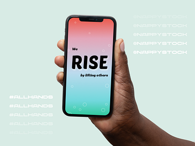 All Hands Contest Rebound allhands community inclusion mockhands mockup nappy nappystock representation riseupshowupunite