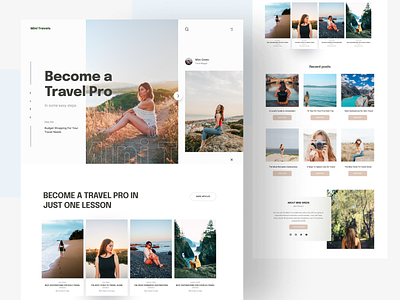 Travel blogger website daily ui design figma travel travel blogger website travel website ui ui design uidesign uiux ux uxdesign website design