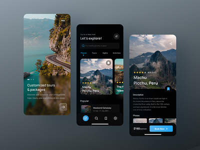 Travel App UI Exploration app design daily ui design figma interface interface design mobile app mobile design mobile trends mobile ui travel app travel app ui trending ui uidesign uiinspiration uitrends uiuxdesign ux