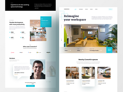 Co-working Space Homepage co working co working space daily ui design figma ofspace real estate real estate website ui uidesign ux website website design