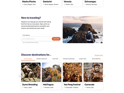 Travel Website - Landing Page 2