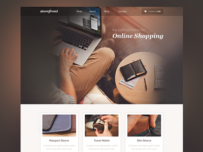 Download Storefront Theme & Template by Vitaly Odemchuk - Dribbble