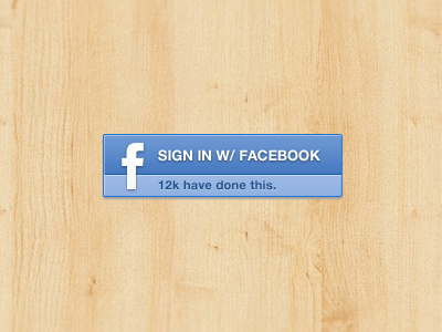 Sign In w/ Facebook blue buttons facebook facebook button facebook sign in free psd sign in snapseed ui wood