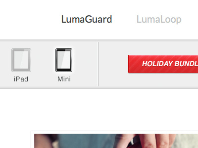 LumaGuard Icon Menu bundle header holiday icons ipad ipad mini iphone luma13 luma13.com lumaguard menu mini icons red