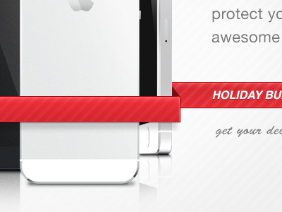 LumaGuard Holiday Slide apple holiday icons iphone 5 luma13 lumaguard red ribbon slide slider