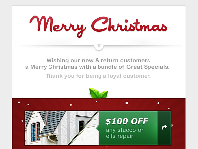 ES Christmas Specials christmas email green red specials star template