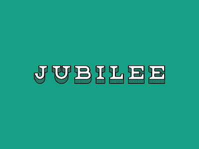 Jubilee extruded halftone jubilee type