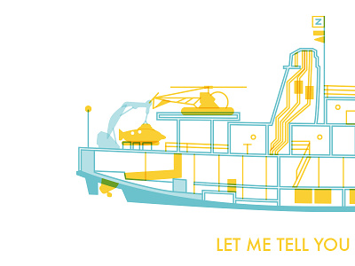 Let Me Tell You... belafonte boat illustration life aquatic wes anderson zissou