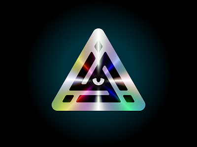 ONUS Reborn branding eye famicase game hologram holographic icon illustration logo sticker triangle
