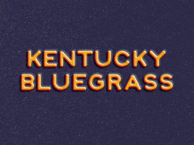 Smoothgrass bevel bluegrass grit kentucky license plate type