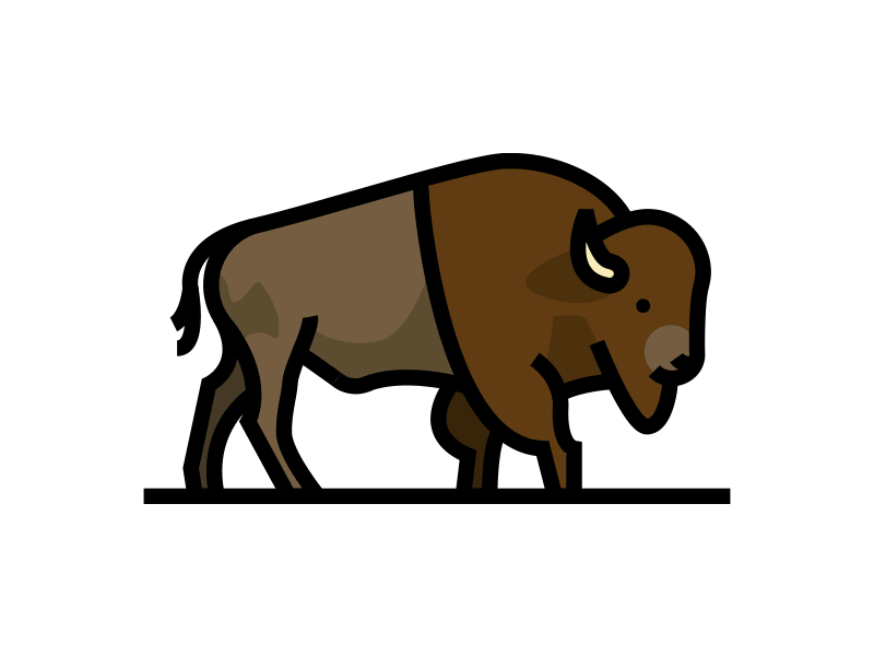 yes bison gif