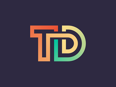 Turbs Durbs d logo monogram t type