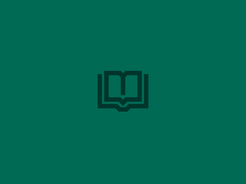Book book gif icon logo ribbon squircle university