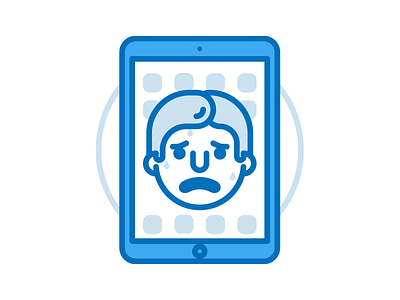 iOS Test avatar illustration ios ipad sweat test