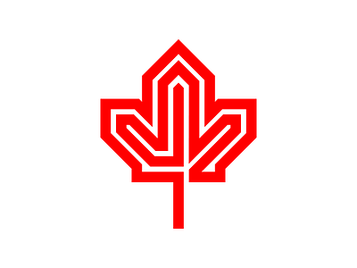 Canada Day canada leaf maple mark thick lines