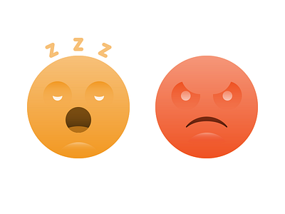 Sleepy & Angry angry emoji mad sleep