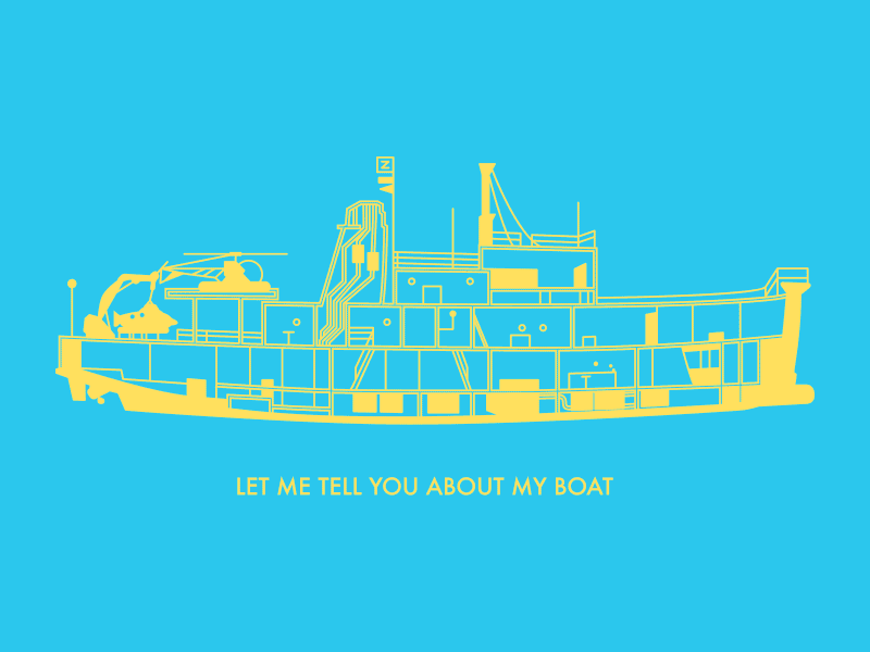 “I wonder if it remembers me.” belafonte boat cotton bureau life aquatic shirt tee wes anderson zissou