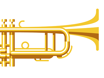 Fanfare brass illustration instrument music trumpet
