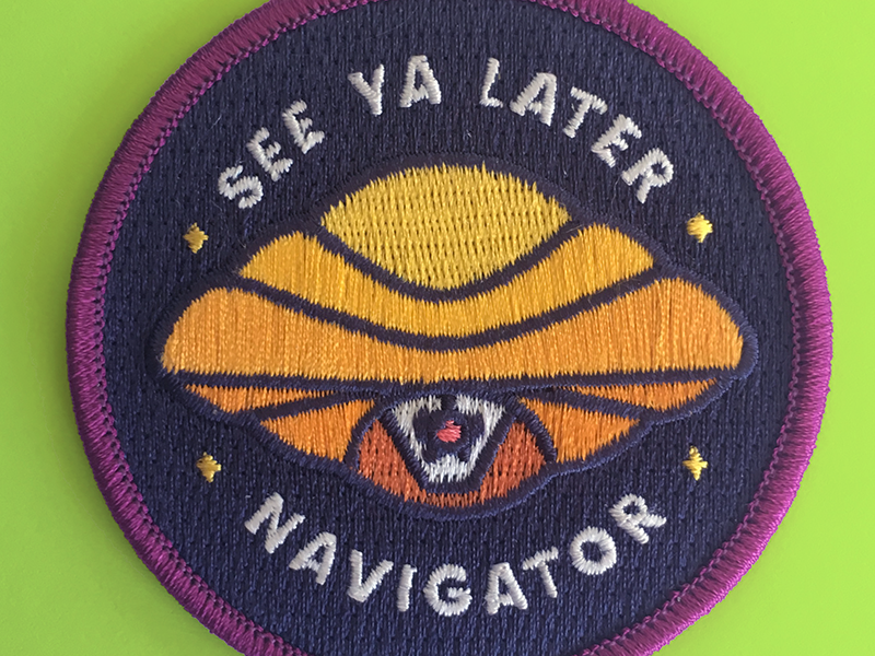 Flight of the Navigator Patch max patch flight of the navigator embroidered disney creative south super team deluxe