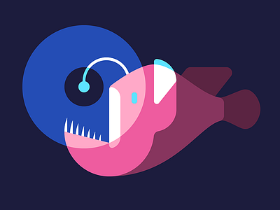 What’s Your Angle(r)? angler bioluminescence fish gillustrations illustration light