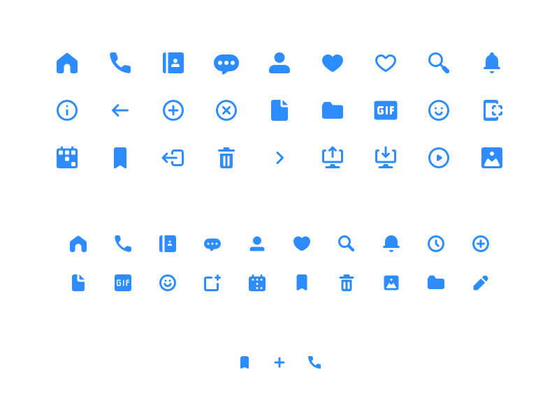 Happy Icon Family by Noah Jacobus for MetaLab on Dribbble