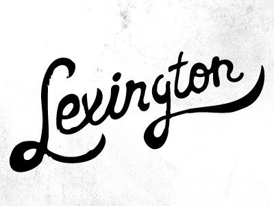 Lexington hand lettered kentucky lexington type