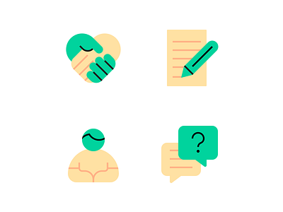 Style Test 💀 form health icon illustration partnership question research spot