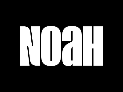 NOaH condensed logo noah type wordmark