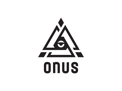 ONUS Logo branding cartridge eye famicase famicom game icon illustration logo triangle type